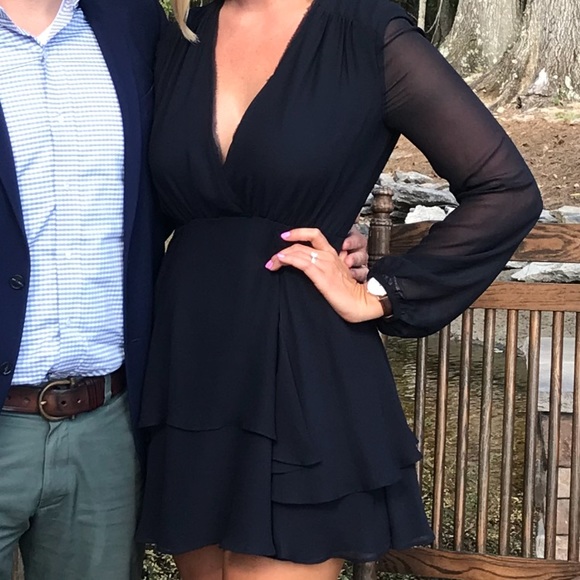 Greylin Dresses & Skirts - Dark navy long sleeve Greylin dress